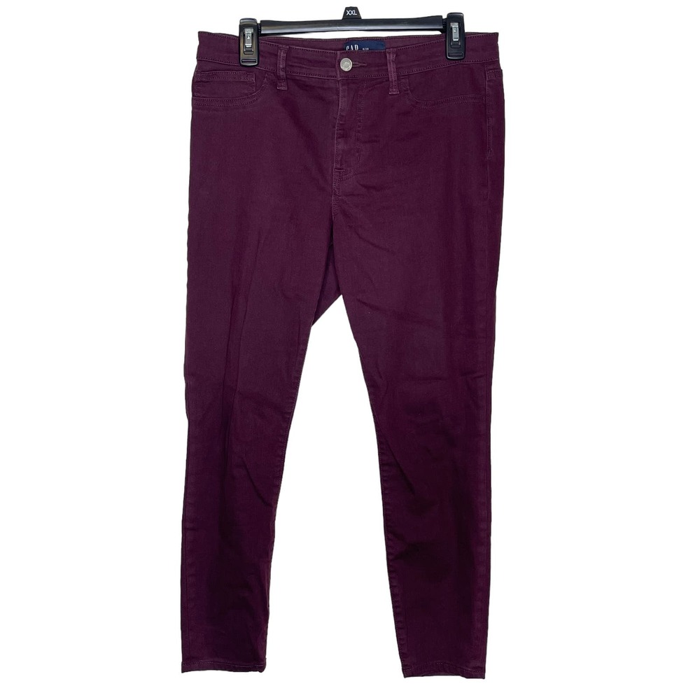 Gap Women's Favorite Jegging‎ Mom Jeans Mid-Rise Stretch Cotton Purple Size 8/29
